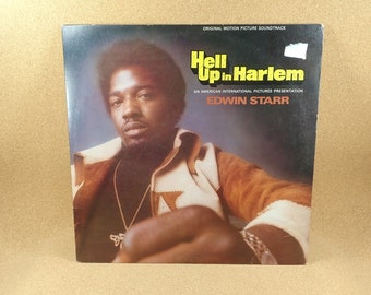 Edwin Starr Vinyl Record - Hell Up In Harlem Album - 1974 Motown Records - Funk/Soul - Near Mint Condition