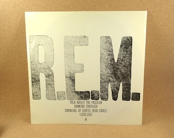 R.E.M. Vinyl Record -  Talk About The Passion Single - 1983 I.R.S. Records - Indie Rock - Near Mint Condition