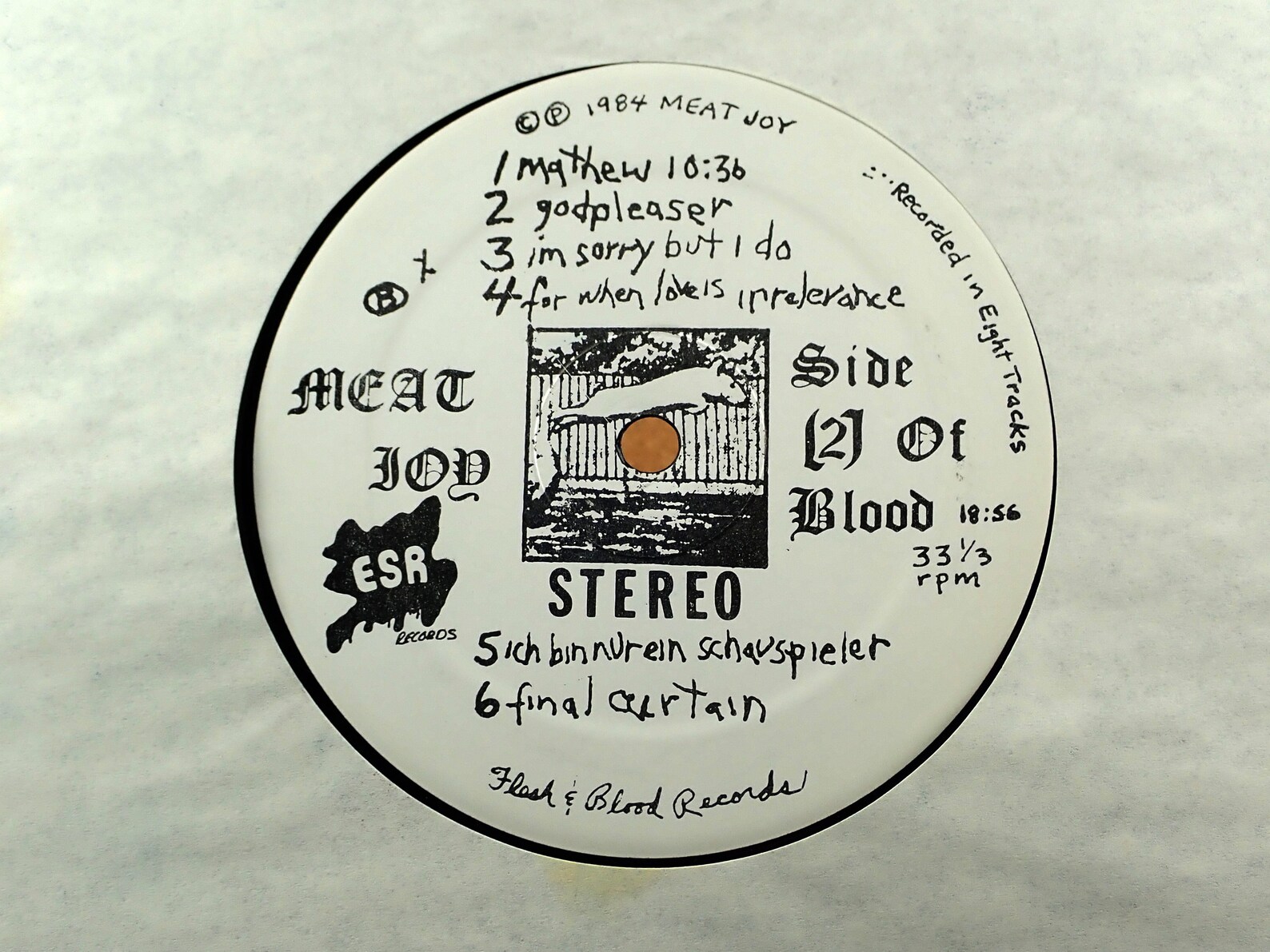 Meat Joy Meat Joy Vinyl Album 1984 Flesh And Blood Records Etsy