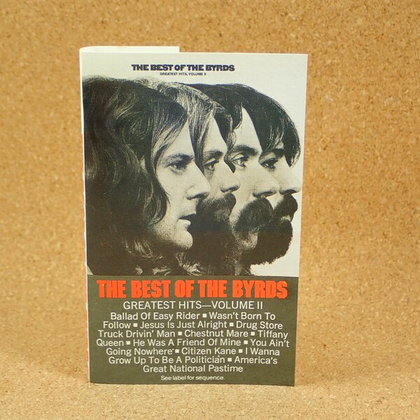 The Byrds Cassette Tape - The Best Of The Byrds - Greatest Hits - Volume II Album - Columbia Records - Near Mint Condition
