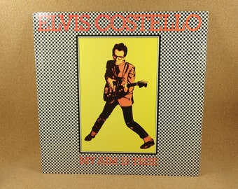Elvis Costello Vinyl Record -  My Aim Is True Album - 1977 Columbia Records - Vintage Music - Near Mint Condition