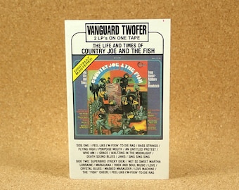 Country Joe And The Fish Cassette Tape - The Life And Times Album - US Recording - Vanguard Records - Psychedelic Rock - Near Mint Condition