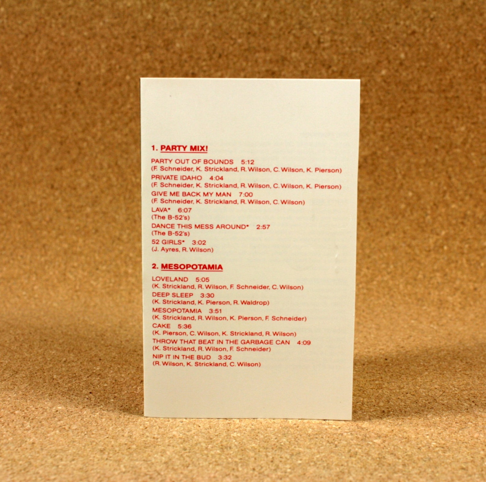 The B52's Party Mix/Mesopotamia Cassette Tape US Etsy