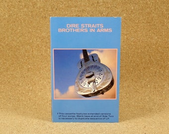 Dire Straits Cassette Tape - Brothers In Arms Album - US Recording - 1985 Warner Bros. Records - Jazz Rock - Near Mint Condition