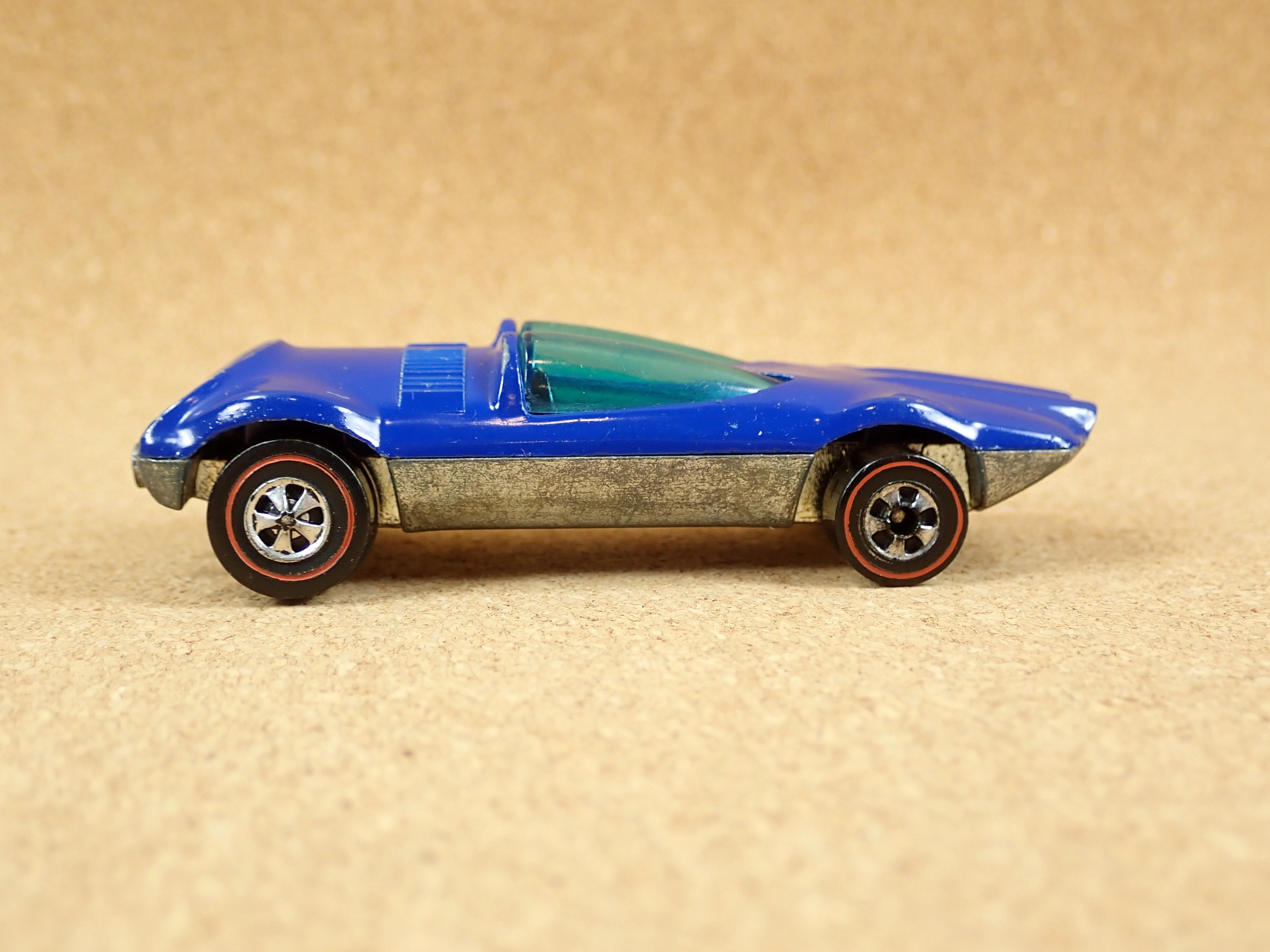 Hot Wheels Redline Swingin' Wing - 1973 Blue Enamal  Hot Wheels Diecast Car - Vintage Collectible Miniature Vehicle