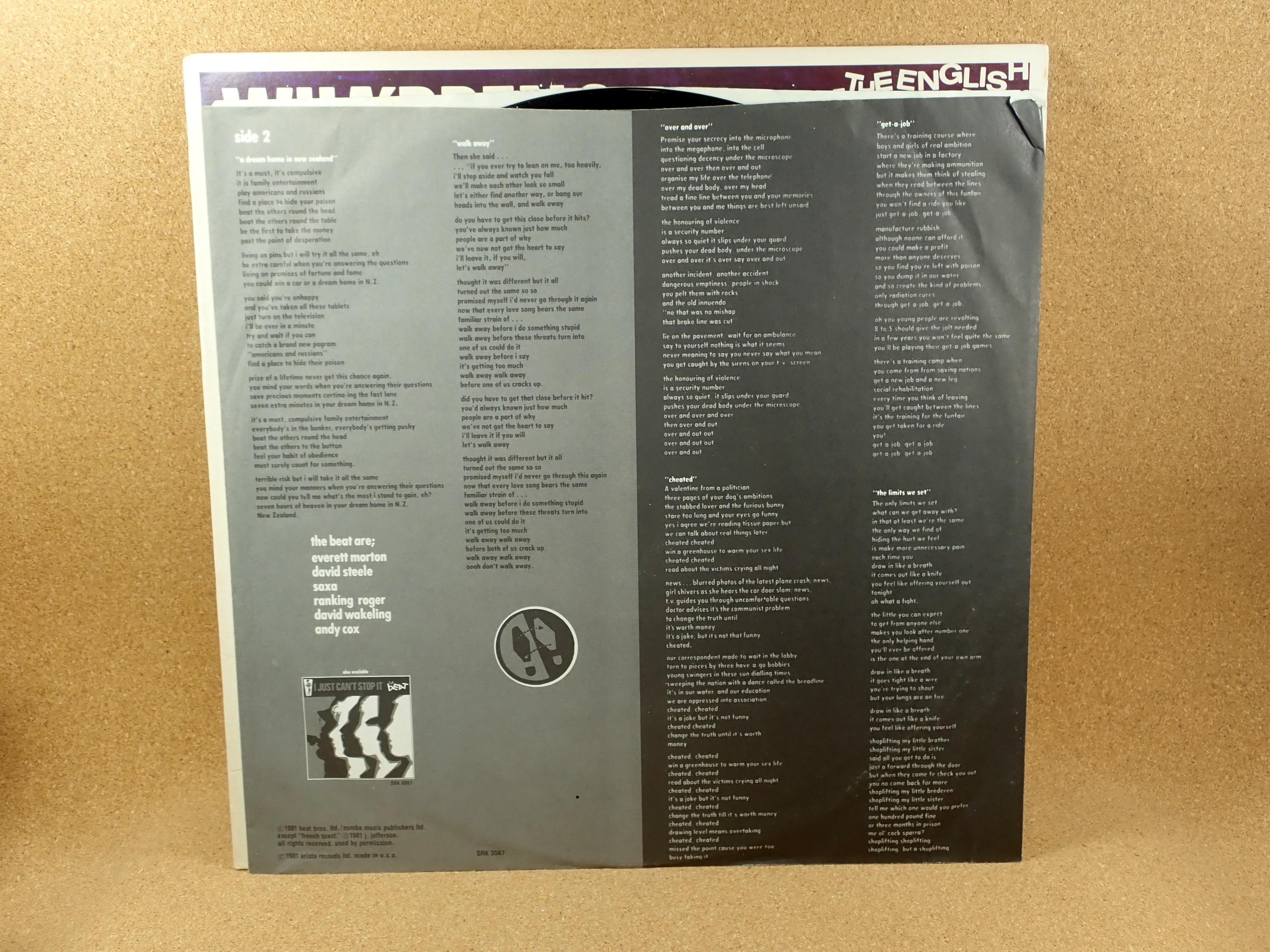 The English Beat Vinyl Record - Wha'ppen? Album - 1980s Sire