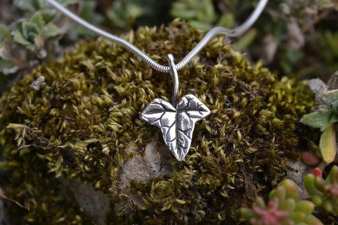 Ivy Leaf Necklace Ivy Leaf Pendant Sterling Silver Ivy Etsy UK
