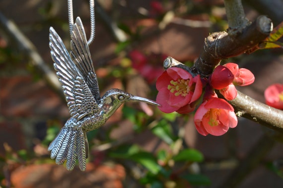 Etsy hummingbird sale necklace