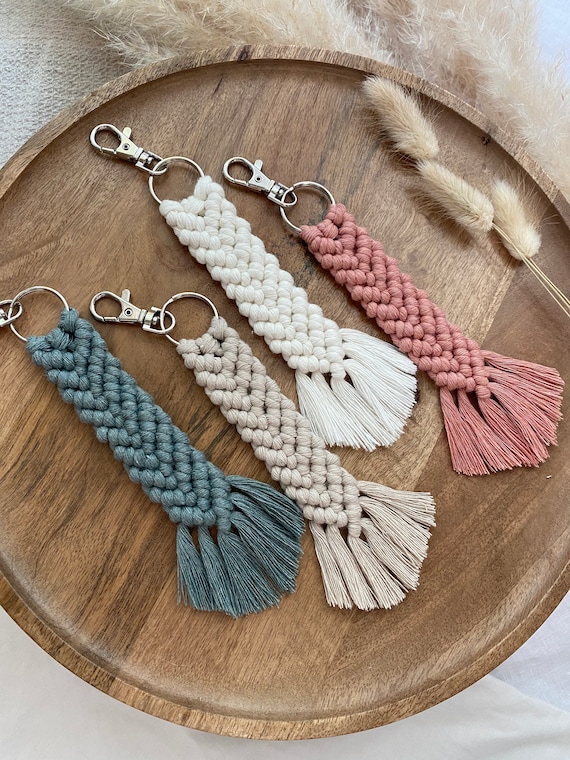 Macrame Keychain - Etsy
