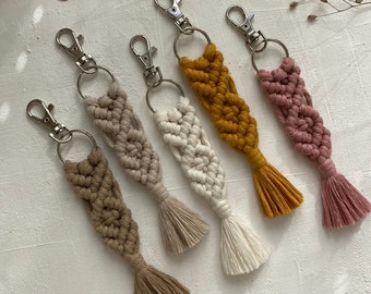 Macramé sleutelhanger