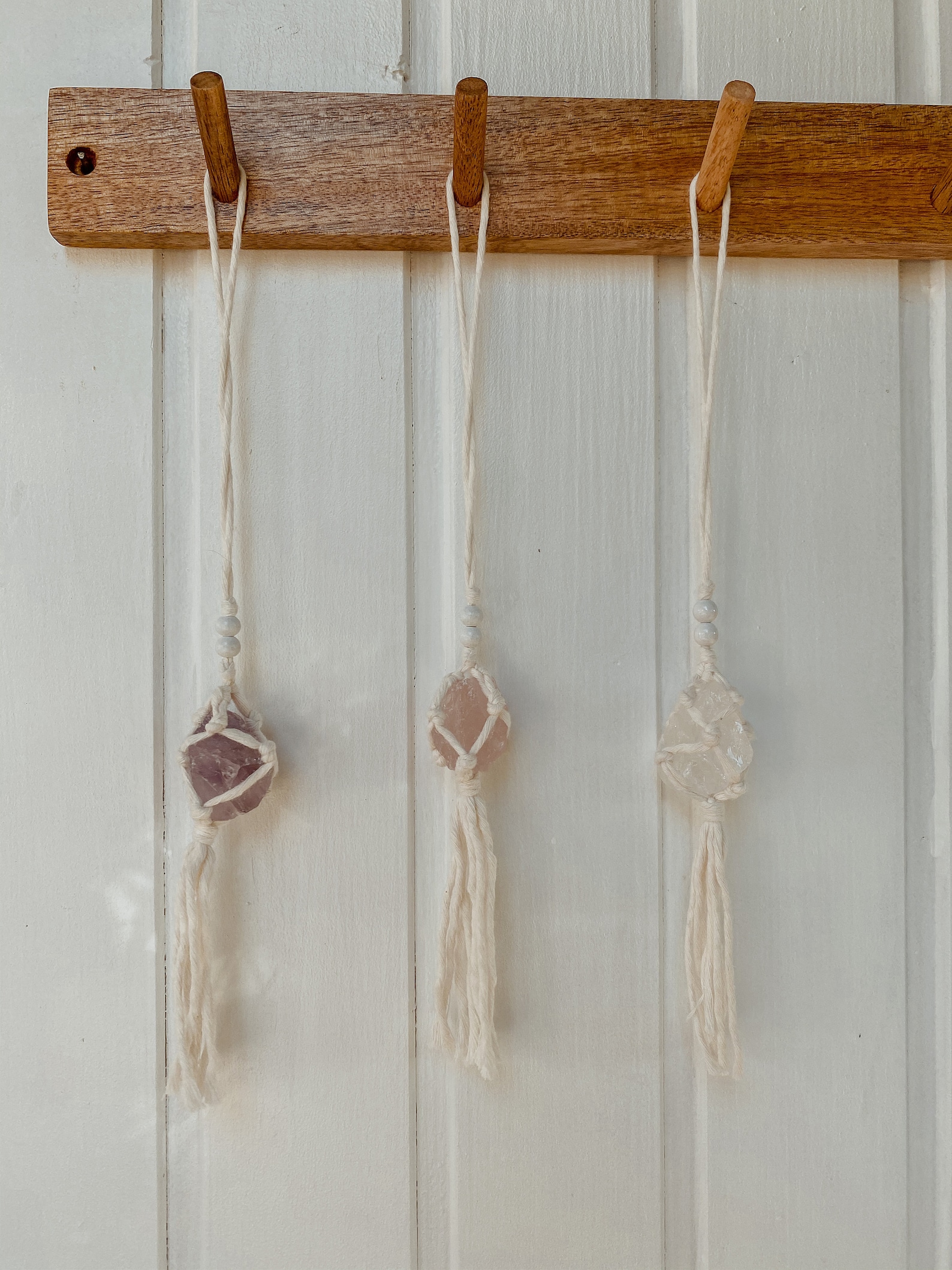 Bling Kristall Auto Rückspiegel Anhänger - Diamant Gradient Rosa Dekoration