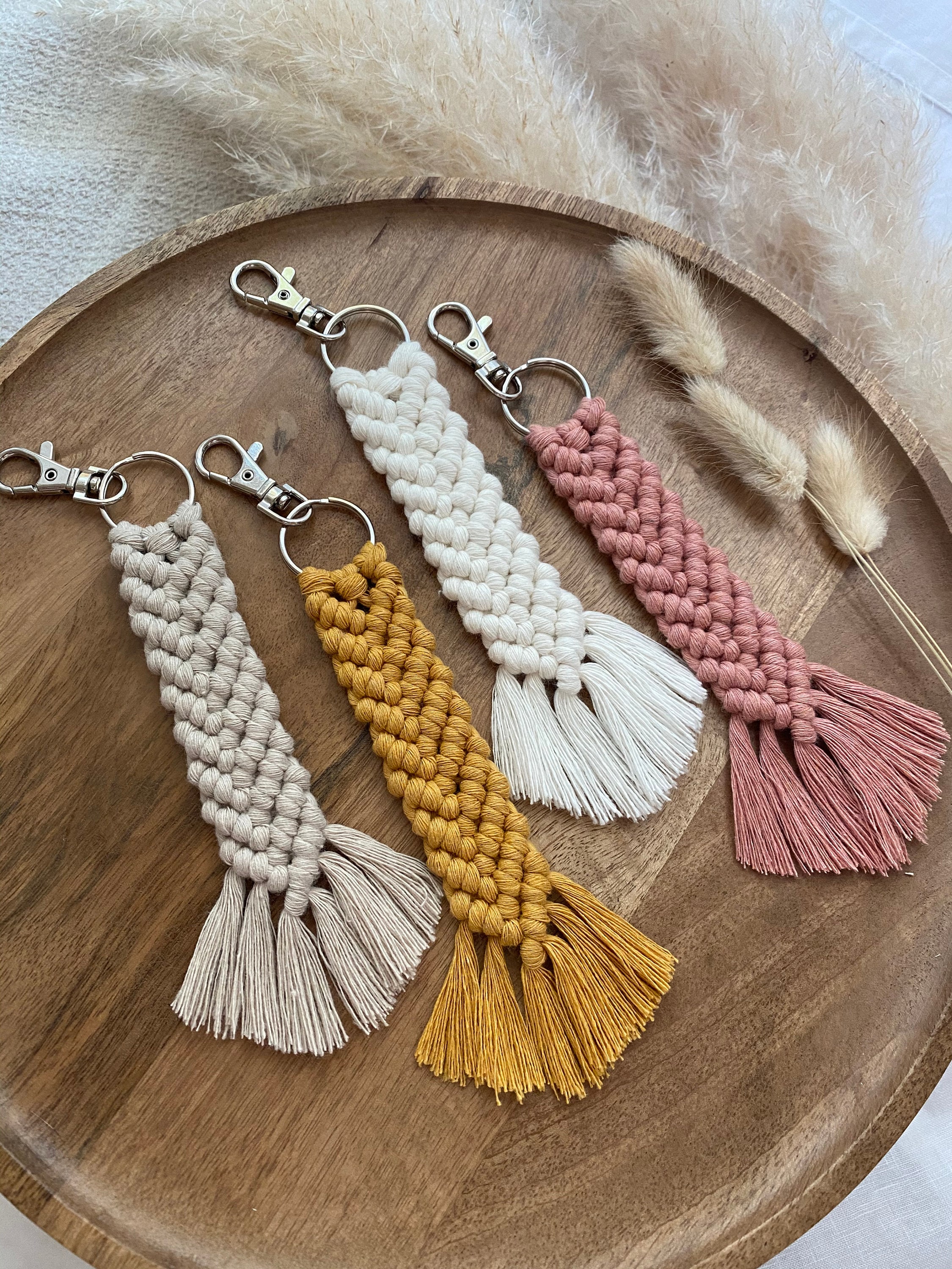 Macrame Keychain - Etsy