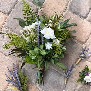 Rustic bridal bouquet, wedding bouquet, herbs bride bouquet, bridesmaid bouquet, winter rustic wedding flowers.