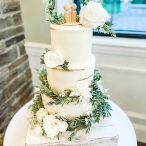 Cake flower decoration , topper, wedding cake, white topper, cake decoration white, white flowers for cake, wedding topper