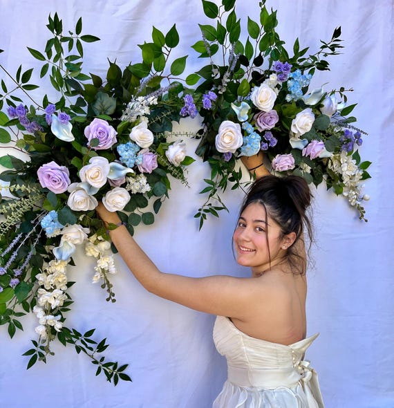 Set di bouquet da sposa pastello, fiori da sposa lilla tenui, rosa