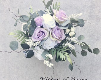 Lavender bridal bouquet, lilac bridal bouquet, lavender rose bride bouquet, romantic bride bouquet, for sale or rent, ask me how.