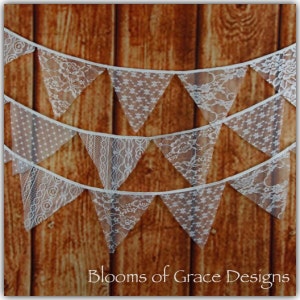 Lace banner, country wedding.