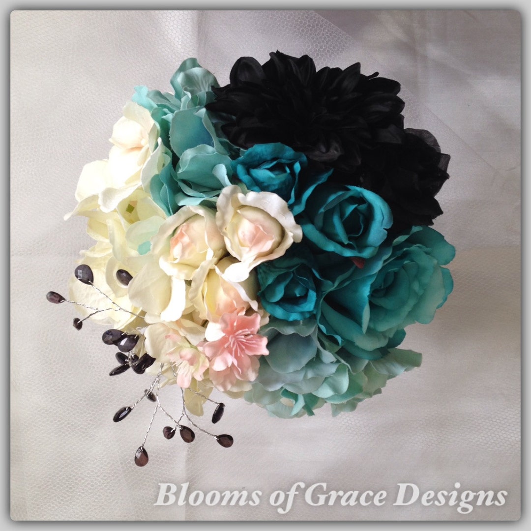 Black Bouquet Black Roses Bouquet Wedding Bouquet. Etsy