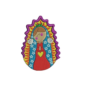 PES FILE Catholic Our Lady of Guadalupe Virgin Digital Machine Embroidery File Instant Download- Baby Lee Digital Design