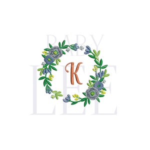 Frühling Blumenkranz digitale Stickdatei - Baby Lee Stickerei Design - Sofort Download - SIZE 3