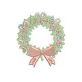 Christmas Wreath Machine Embroidery Digital File- Baby Lee Digital Design product logo