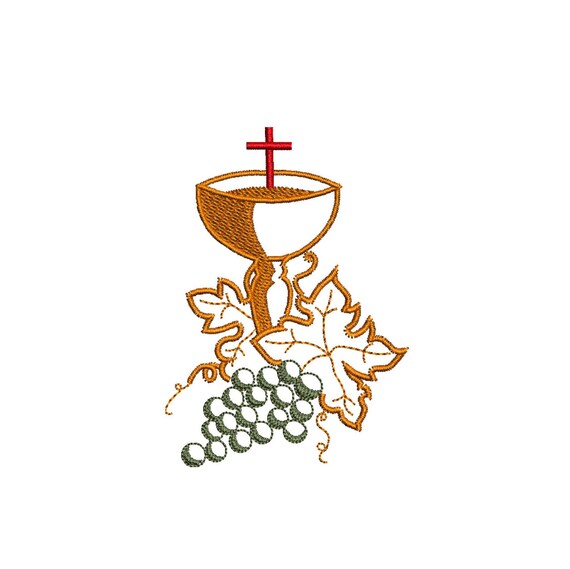 Catholic Church Communion Digital Machine Embroidery Design Etsy