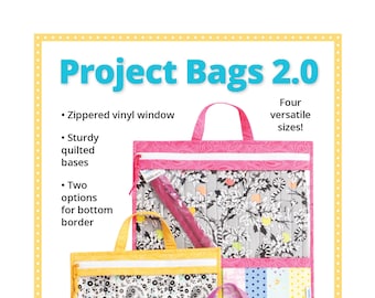 Project Bag 2.0 Pattern/Patterns by Annie/zipper compartments/PBA206-2/vinyl/YKK zippers
