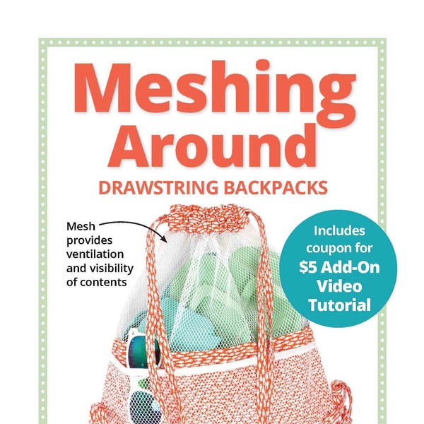 Meshing Around/Patterns by Annie/paper pattern/Swimming bag/Mesh pockets/PBA278