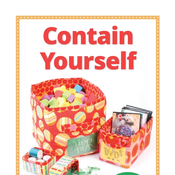 Contain Yourself/Pattern by Annie/paper pattern/zipper compartments/organizer/PBA274