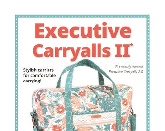 Executive Carryalls II/Patterns by Annie/zipper compartments/computer organizer/PBA110-2/bookbag/paper pattern