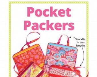 Pocket Packers/Patterns by Annie/paper pattern/zipper compartments/PBA284/divided pockets