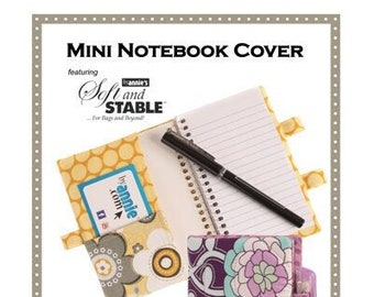 Mini Notebook Cover/Patterns by Annie/paper pattern/project organizer/PBA238