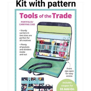 Tools of the trade supply kit no fabric, kit includes pattern, mesh, fold-over elastic, zippers, soft and stable, hardware, strapping