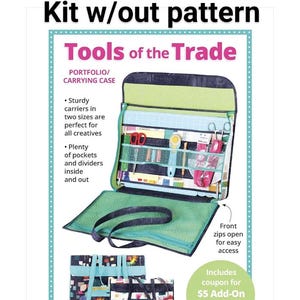 Tools of the trade supply kit sz Small no pattern or fabric but includes mesh, fold-over elastic, zippers soft and stable hardware strapping