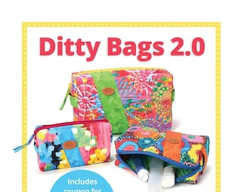 NEW Ditty Bags 2.0 Pattern by Annie zipper compartments sewing organizer embroidery organizer PBA188-2