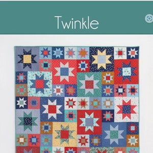 Twinkle CCS #221 Cluck Cluck Sew Quilt Pattern, Fat Quarter Friendly Quilt in 5 sizes/