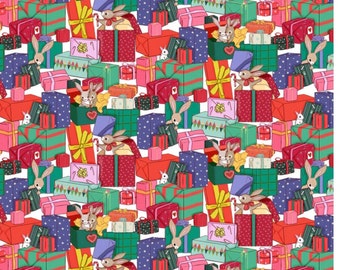 New Belle and Boo Christmas Presents/fat quarter cut/1/2 yard cuts/Holiday fabric/children's fabric/