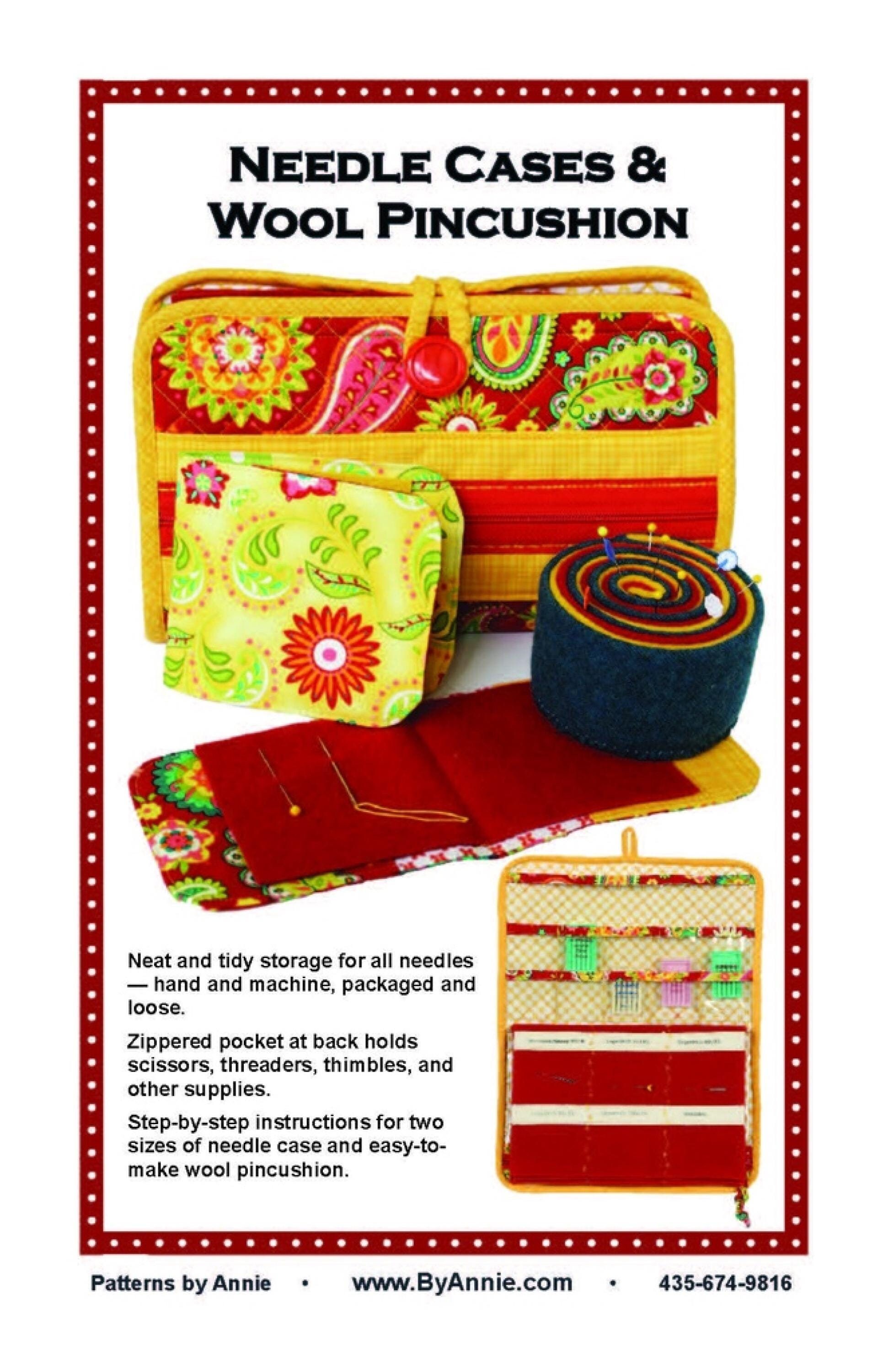 Needle Cases & Wool Pincushion - by Annie Needle Cases & Wool Pincushion - by Annie