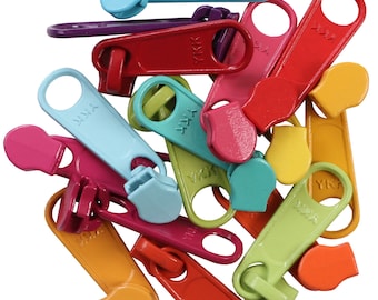 4.5 mm YKK Zipper Pull: Purse Making Notions, Choose Your Color