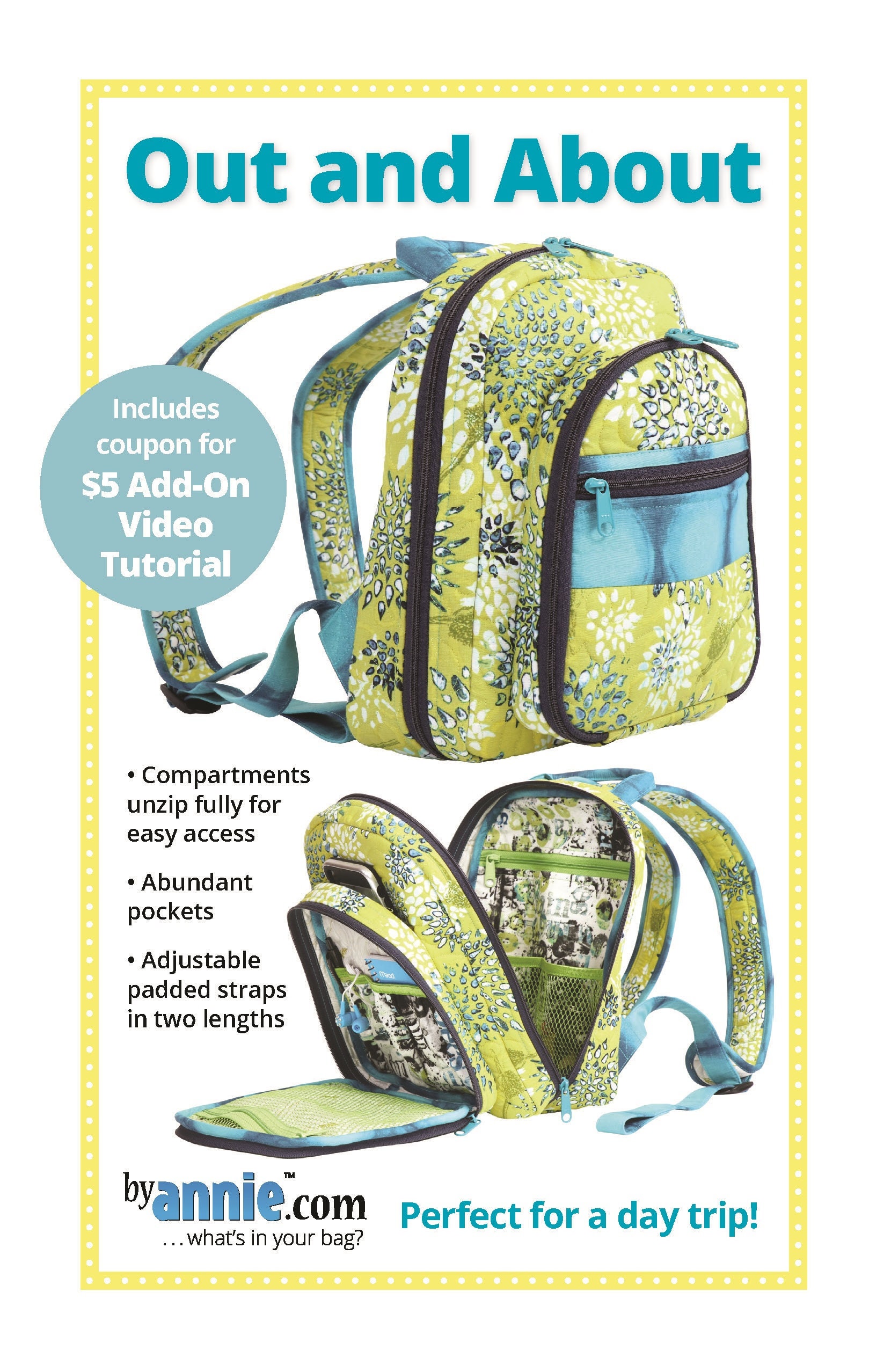 LindSport Mini Backpack PDF Sewing Pattern (includes a video!)