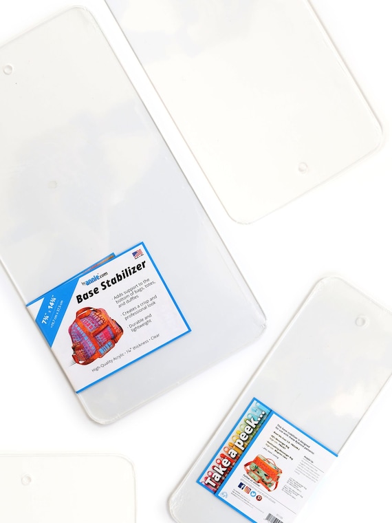 ByAnnie Acrylic Base Stabilizer for patterns(prices vary depending on the size) 1/10" thick, bag stabilizer new sizes Sew in Magnets