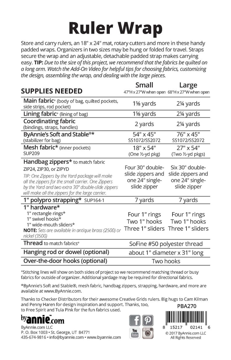 Ruler Wrap/patterns Byannie Llc/paper Pattern Holds Rulers, Rotary ...