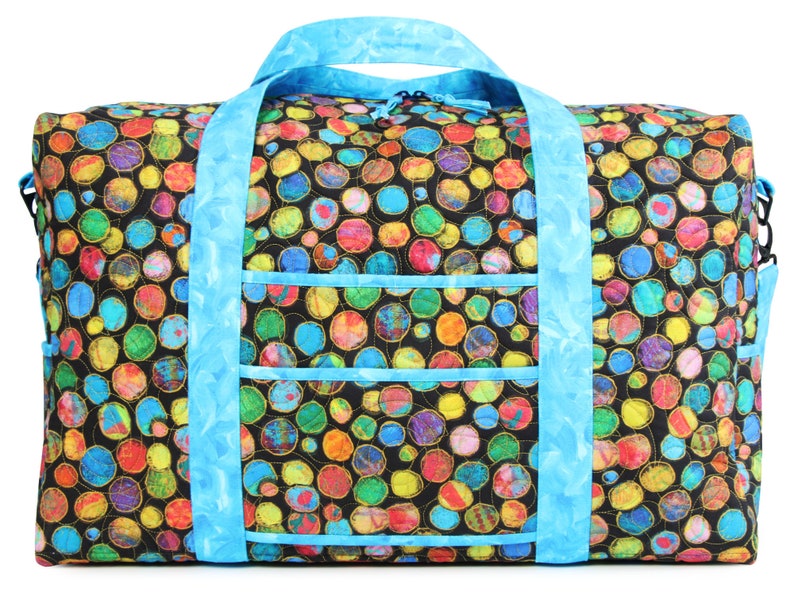 Travel Duffle Bag 2.1 Pattern Patterns by Annie shoulder bag pattern paper pattern zipper compartments overnight luggage duffle travel bag image 5