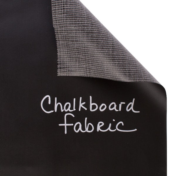 Chalkboard Fabric/Black Oilcloth Fabric/16" X 48"/art porfolio/Drawing supply/SUP 201