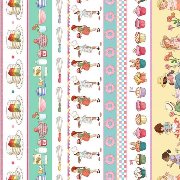 Yummy Scrummy Day confections by Belle & Boo for Michael Miller fat quarter/1/2 and yard cuts 45" wide borders