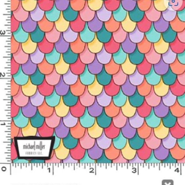 Yummy Scrummy Day Scallop Edges by Belle & Boo for Michael Miller Fabrics/fat quarter/1/2 and yard cuts 45" wide