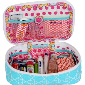 All Aboard pattern/Patterns by Annie/Train case Trio pattern/paper pattern/zipper compartments/organizer/PBA244 image 4