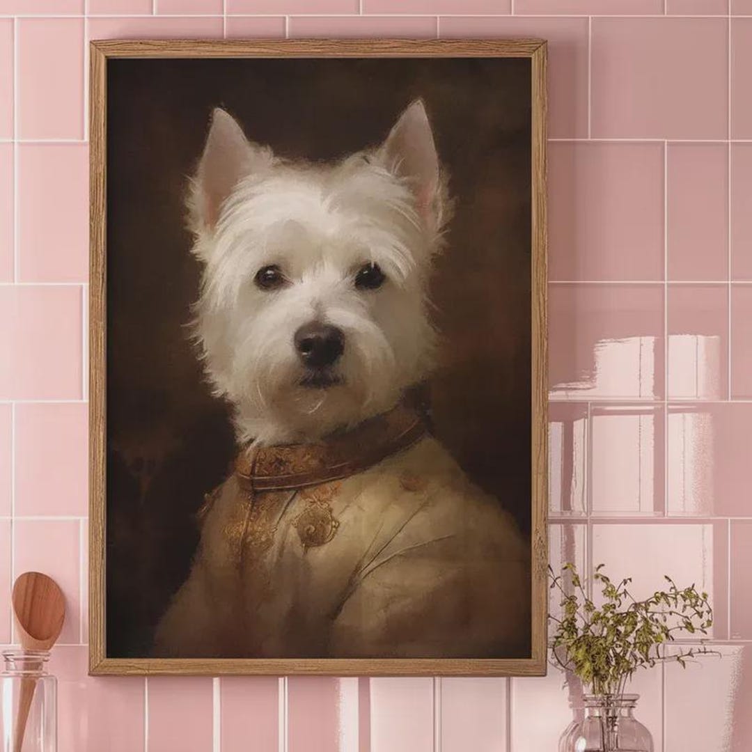 West Highland White Terrier Portrait Professional Grade Art Print ...