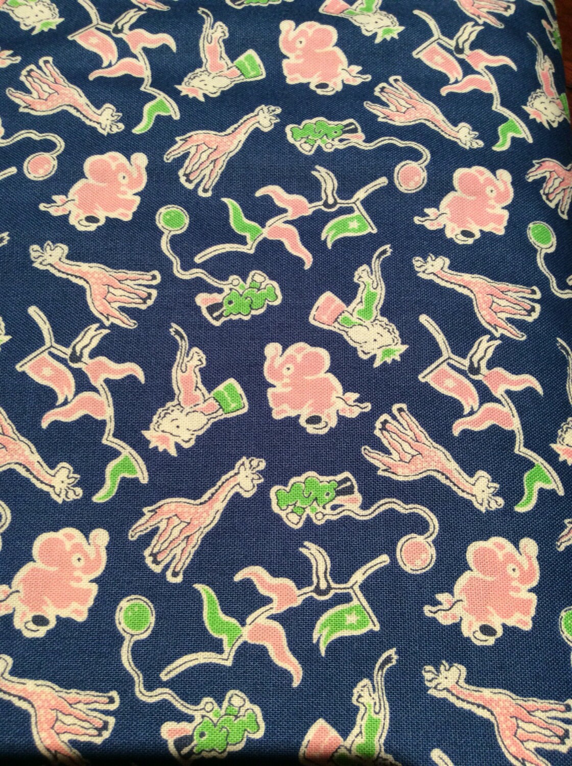 Toy chest fabric in Blue Animal or Raspberry Plaid Etsy