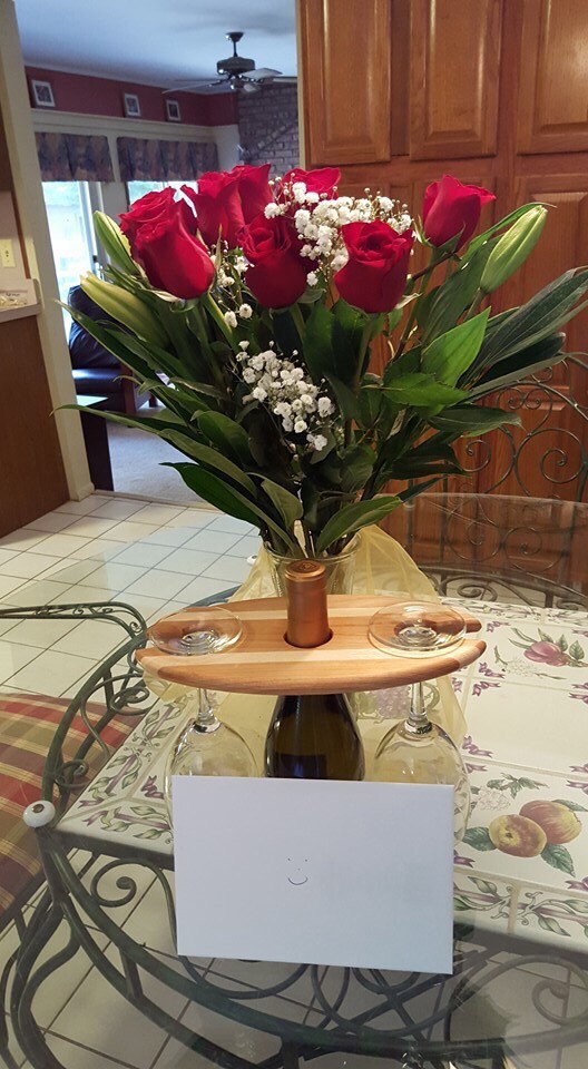 Wine and Glass Table & Bar Display Rack Etsy